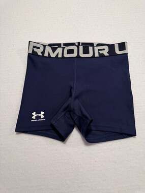 Under Armour HeatGear Authentics Shorty Compression Shorts Midnight Navy
